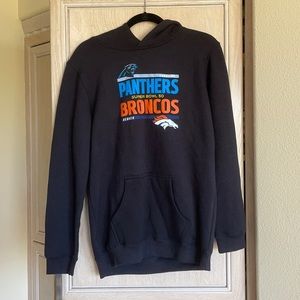 NWT Panthers Broncos SuperBowl Sweatshirt